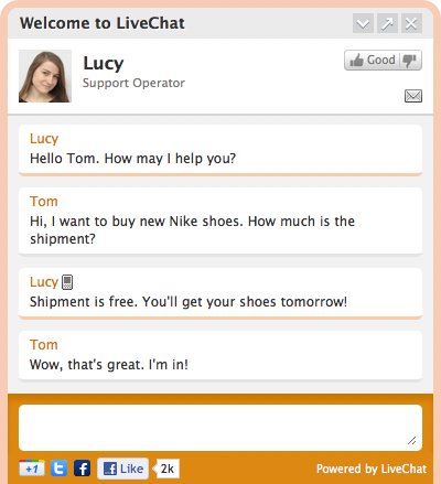 Live Chat increases conversions