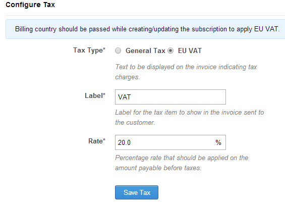 Configure Tax