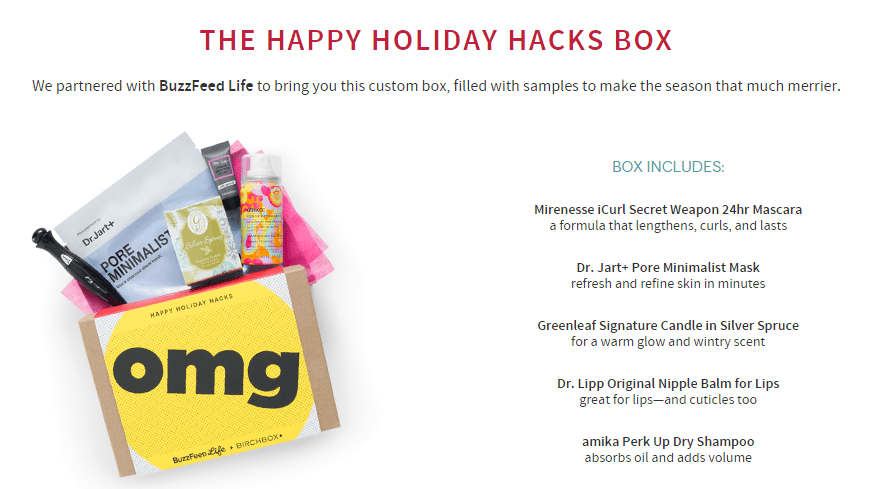 BirchBox BuzzFeed Collaboration