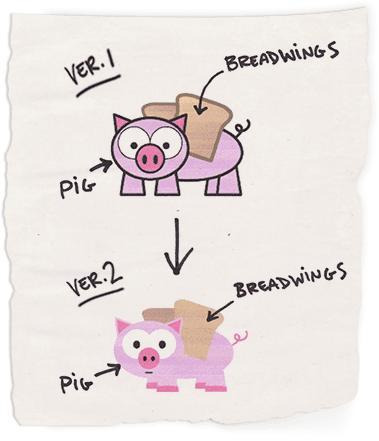 Breadpig Evolution