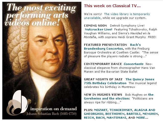 Classical TV Subscription
