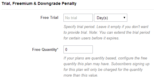 Setup trial with ChargeBee