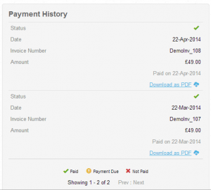 Payment History