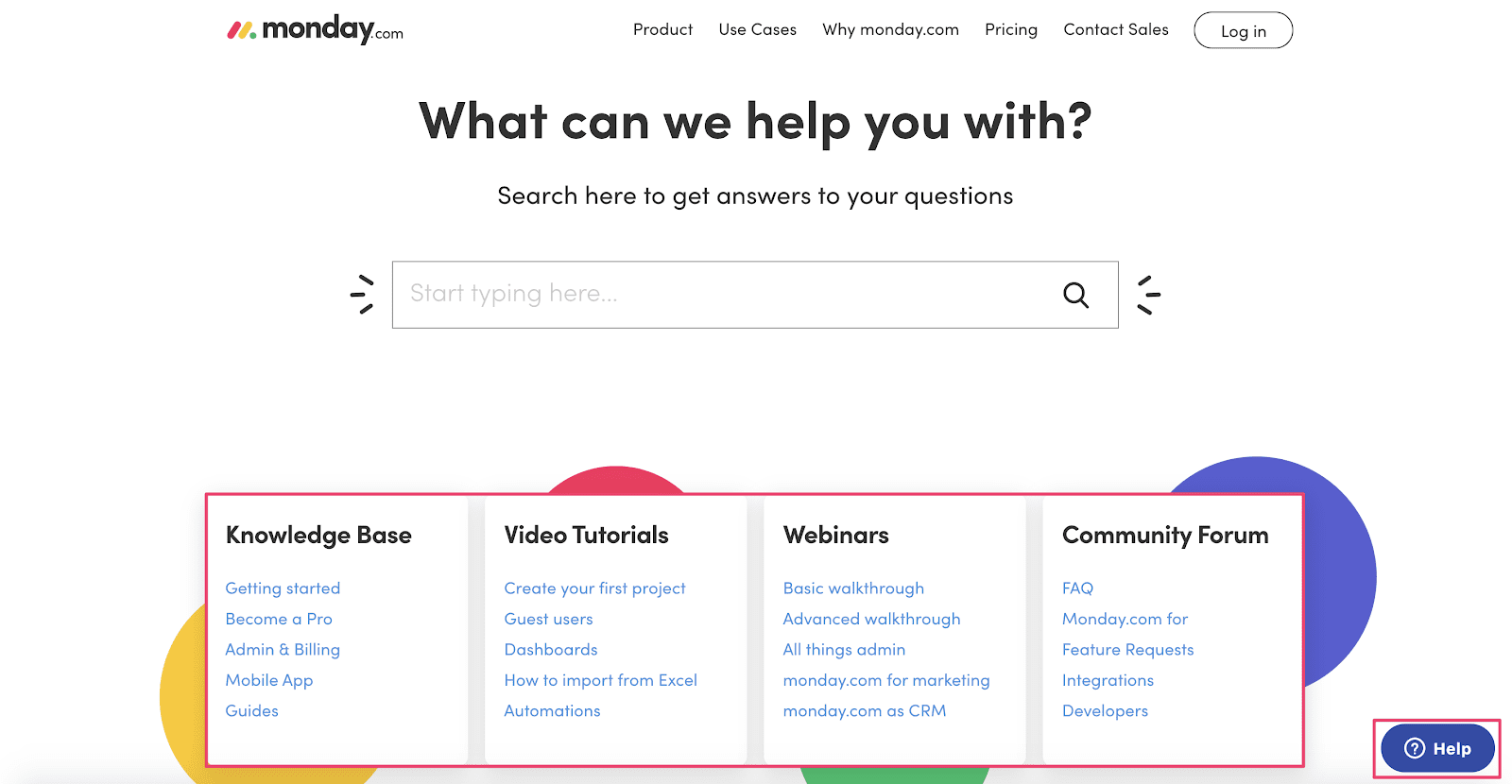 Monday.com's Help Center