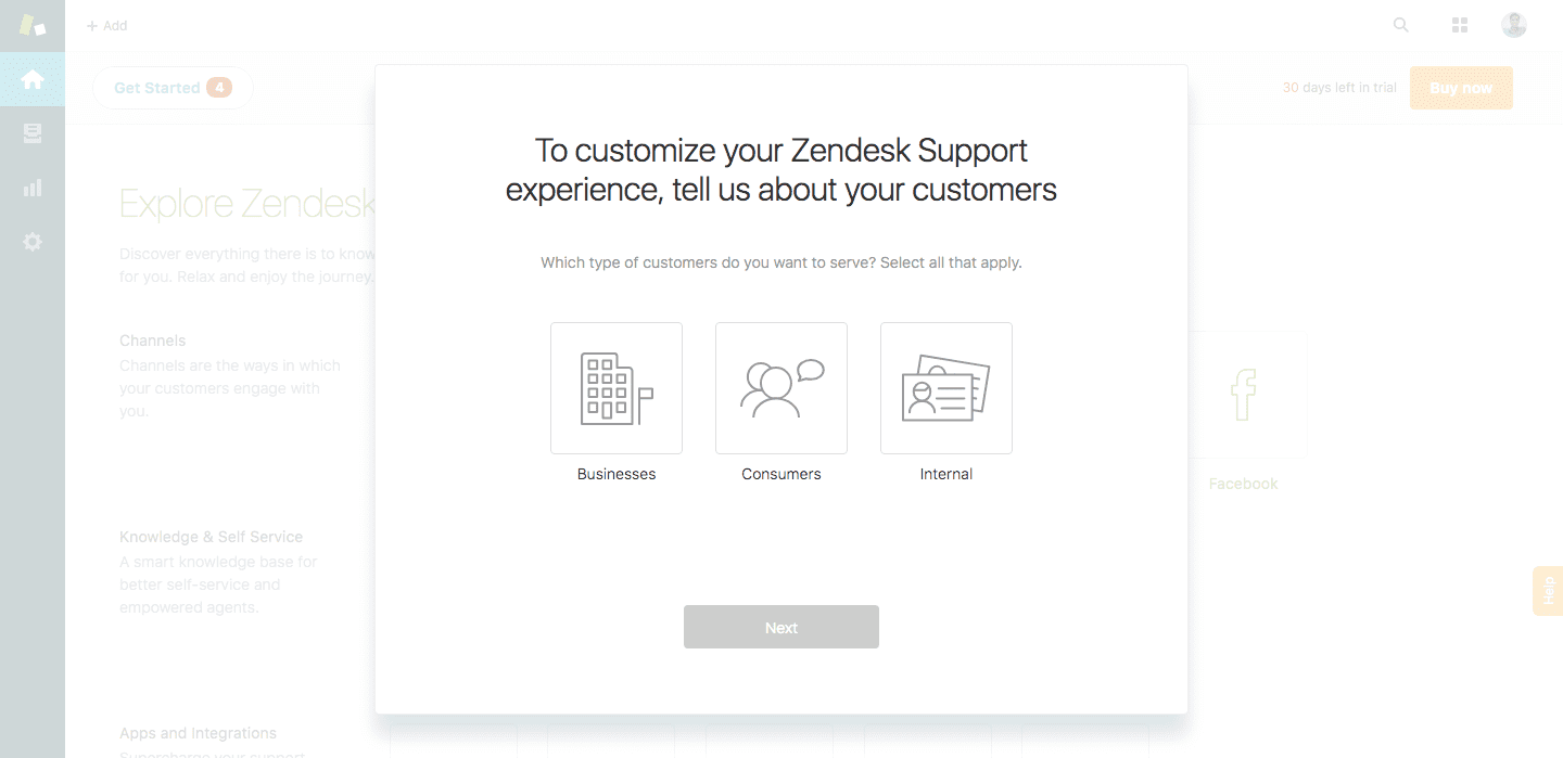 zendesk user onboarding questions