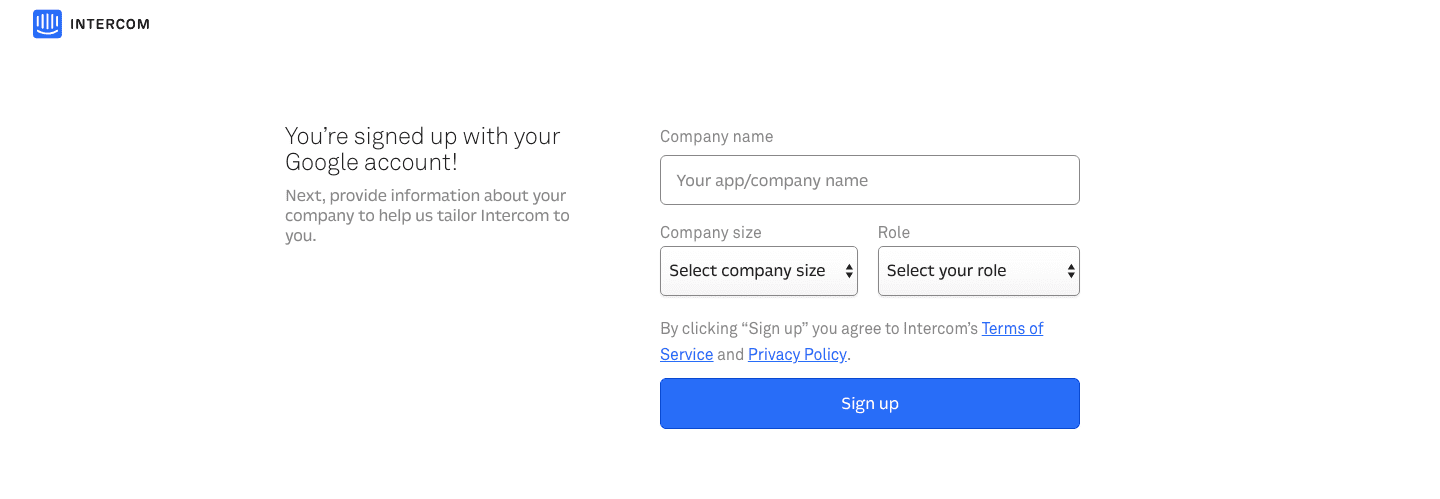 intercom user onboarding