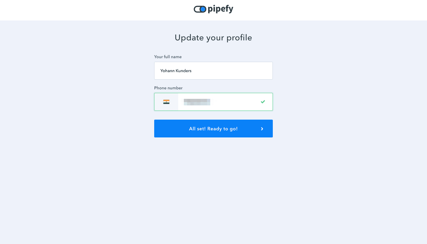 Pipefy nudge user onboarding
