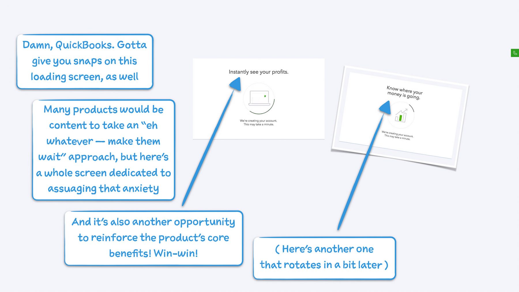 quickbooks teardown loading message appreciation