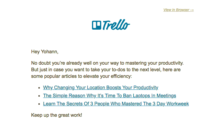 trello customer onboarding