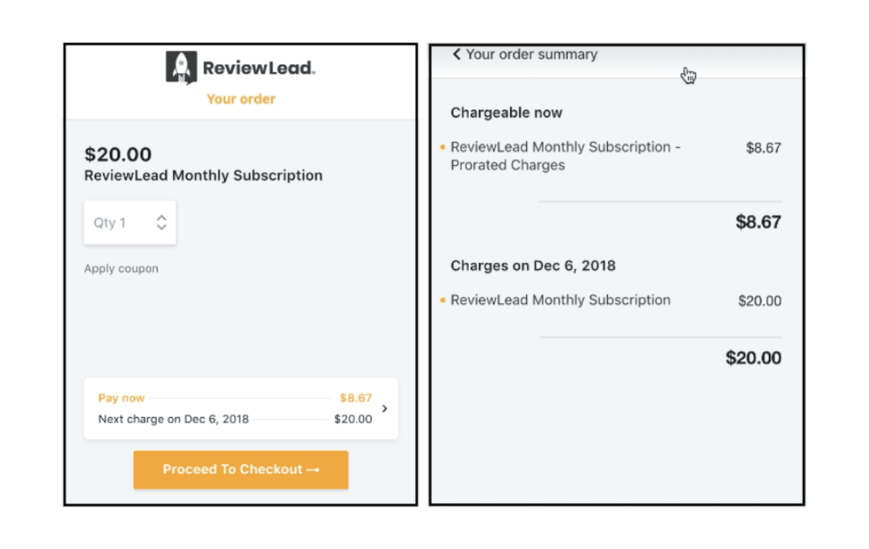 Transparent checkout to offer details on purchase information