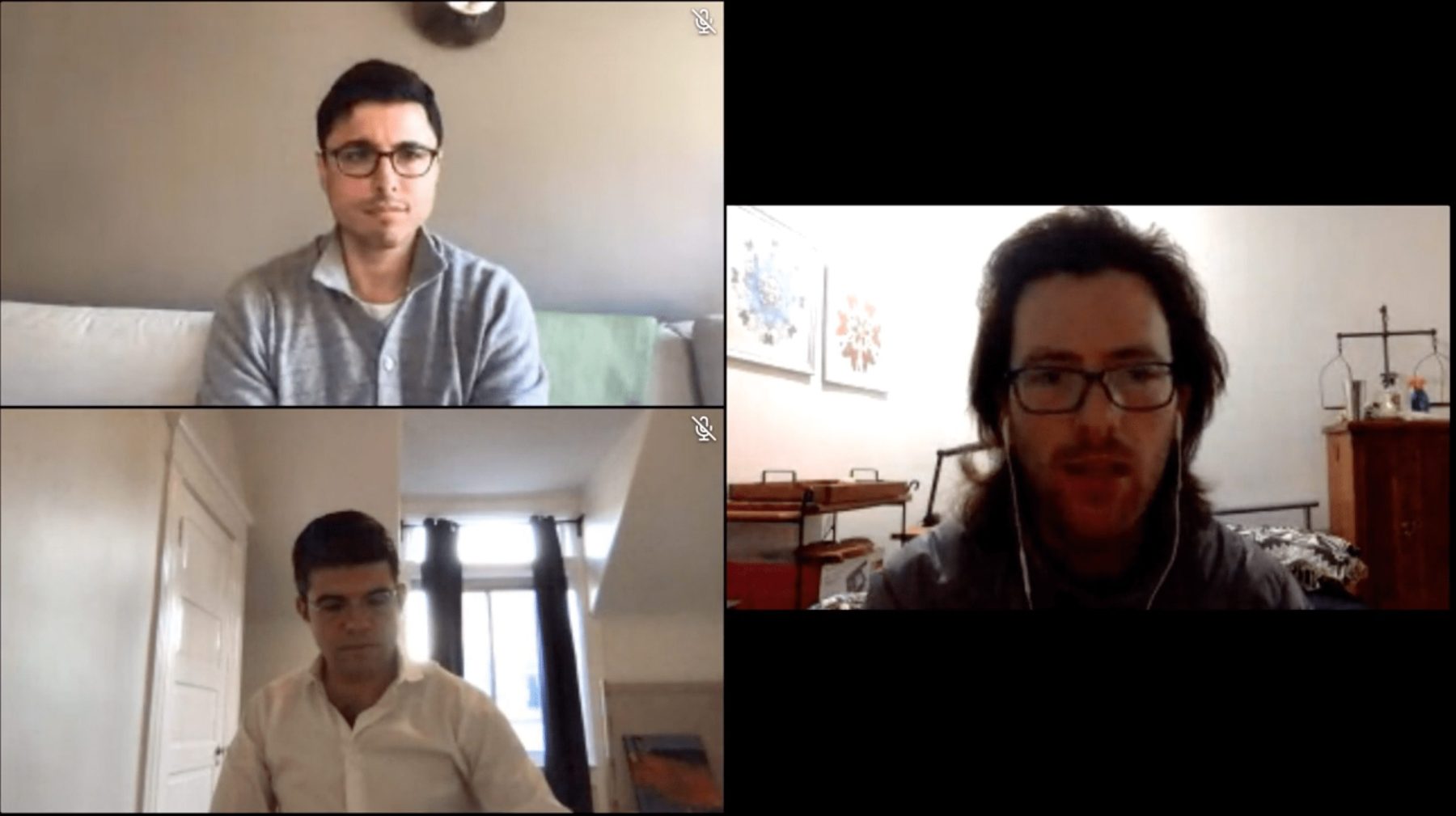 A snippet of the webinar State of SaaS Sales in a COVID-19 World, with the speakers Troy, Dailius and Germain. 