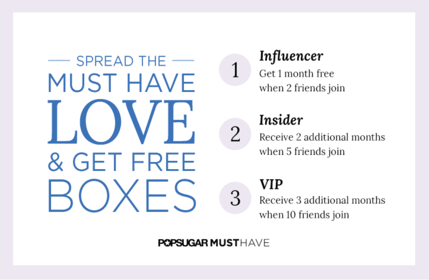 Popsugar Tiered Referral Program