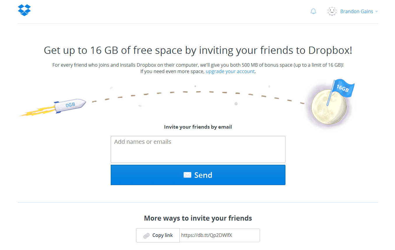 Dropbox’s Referral Program