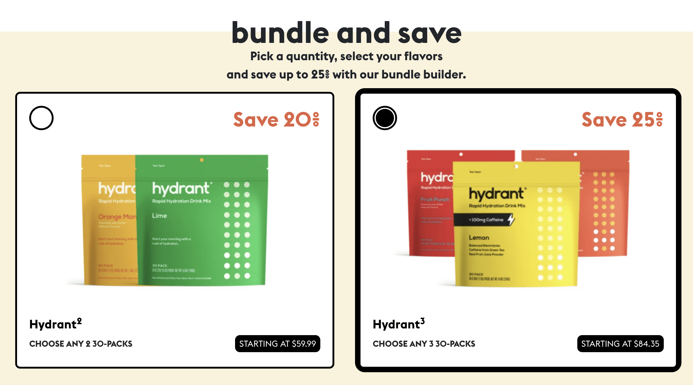 Hydrant subscription bundles