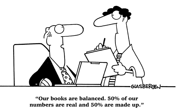 Comic about balanced books 