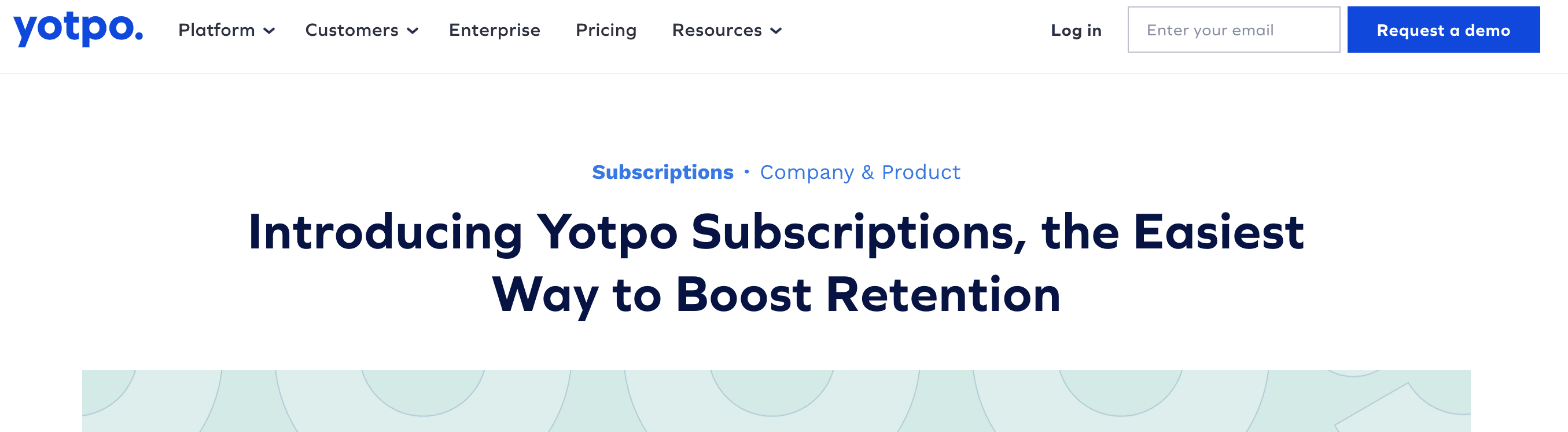 Yotpo subscriptions