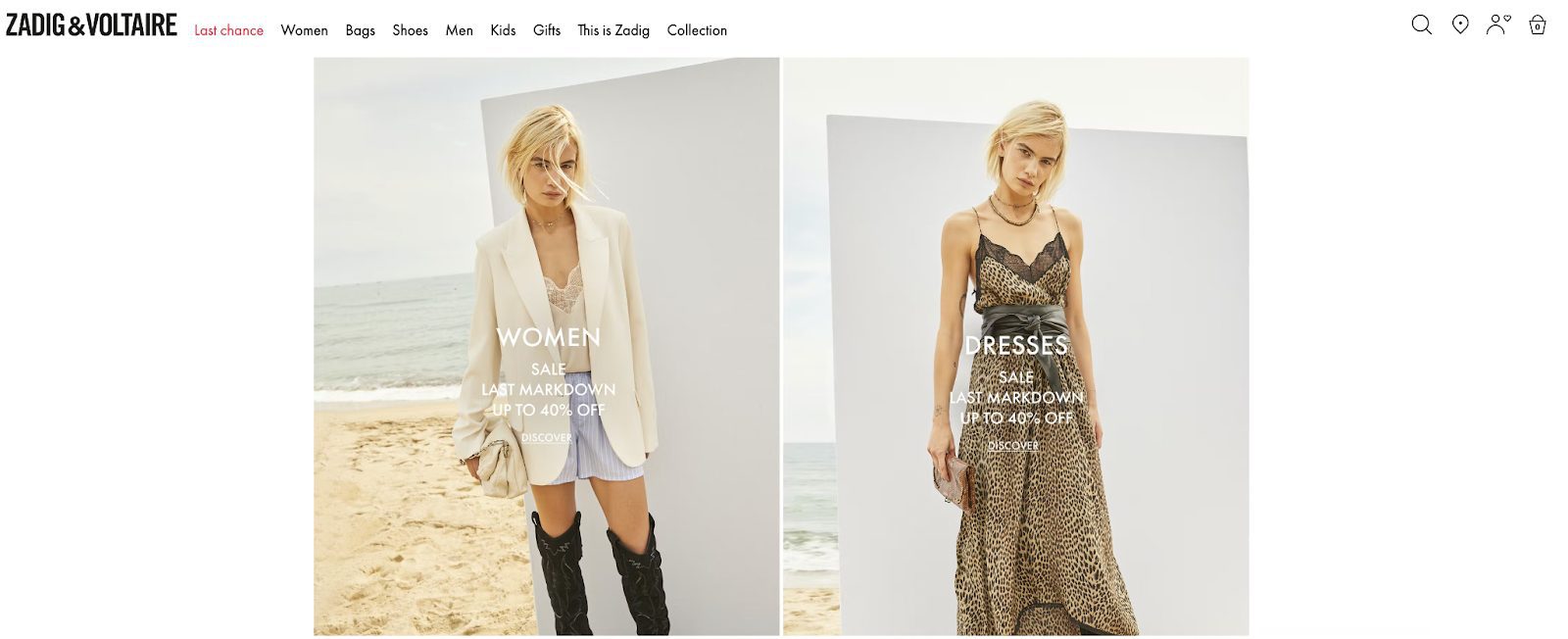 Headless Store Examples (Zadig & Voltaire's )