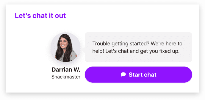 Chat popup as retention offer from Chargebee Retention