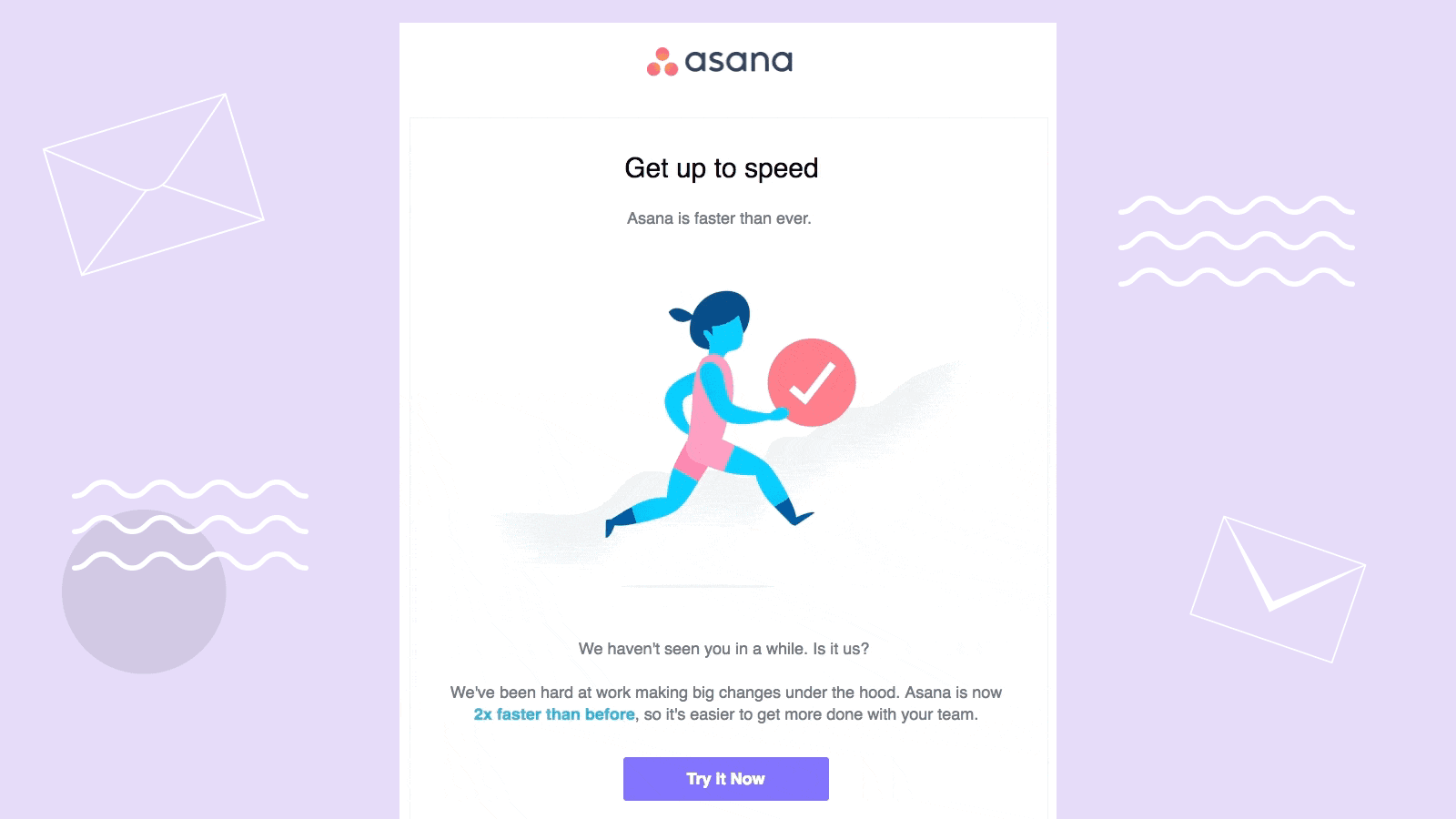 Asana Win-Back email