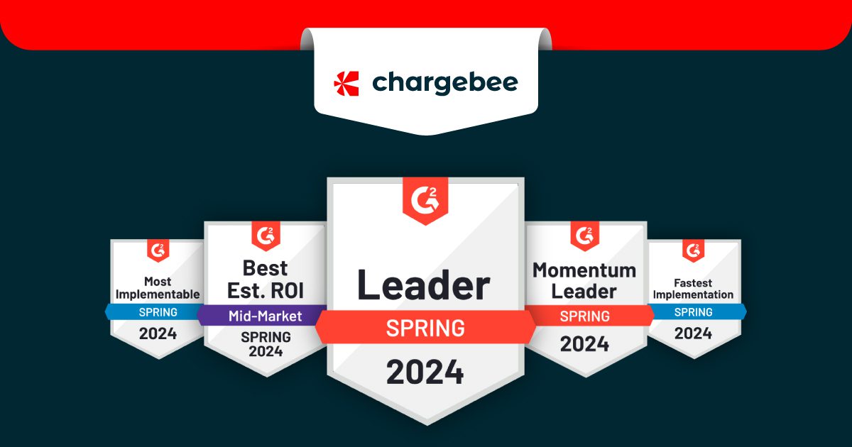 Chargebee Tops G2 2024: #1 in Software & Commerce
