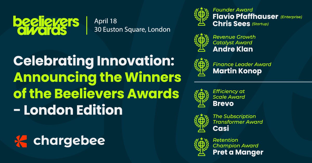 Winners of the Beelievers Awards- London Edition