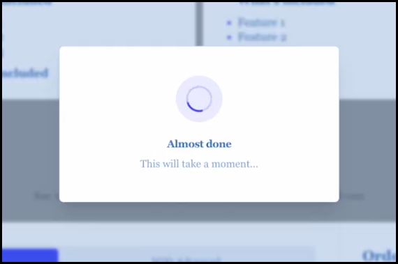 showLoader example