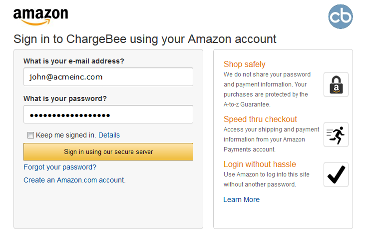 Equip how often Advance sale Amazon Payments - Chargebee Docs