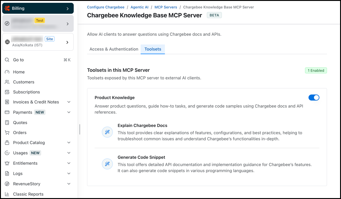 Knowledge MCP server toolsets