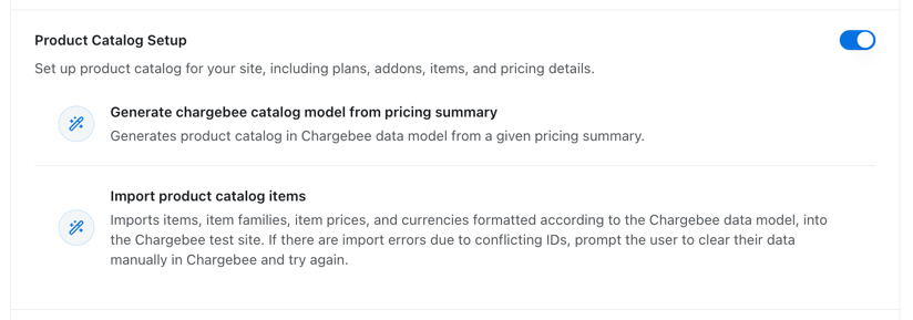 Onboarding MCP server product catalog setup toolset