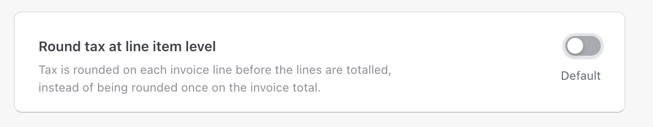 Round tax at line item level toggle in NetSuite Advanced Sync Rules