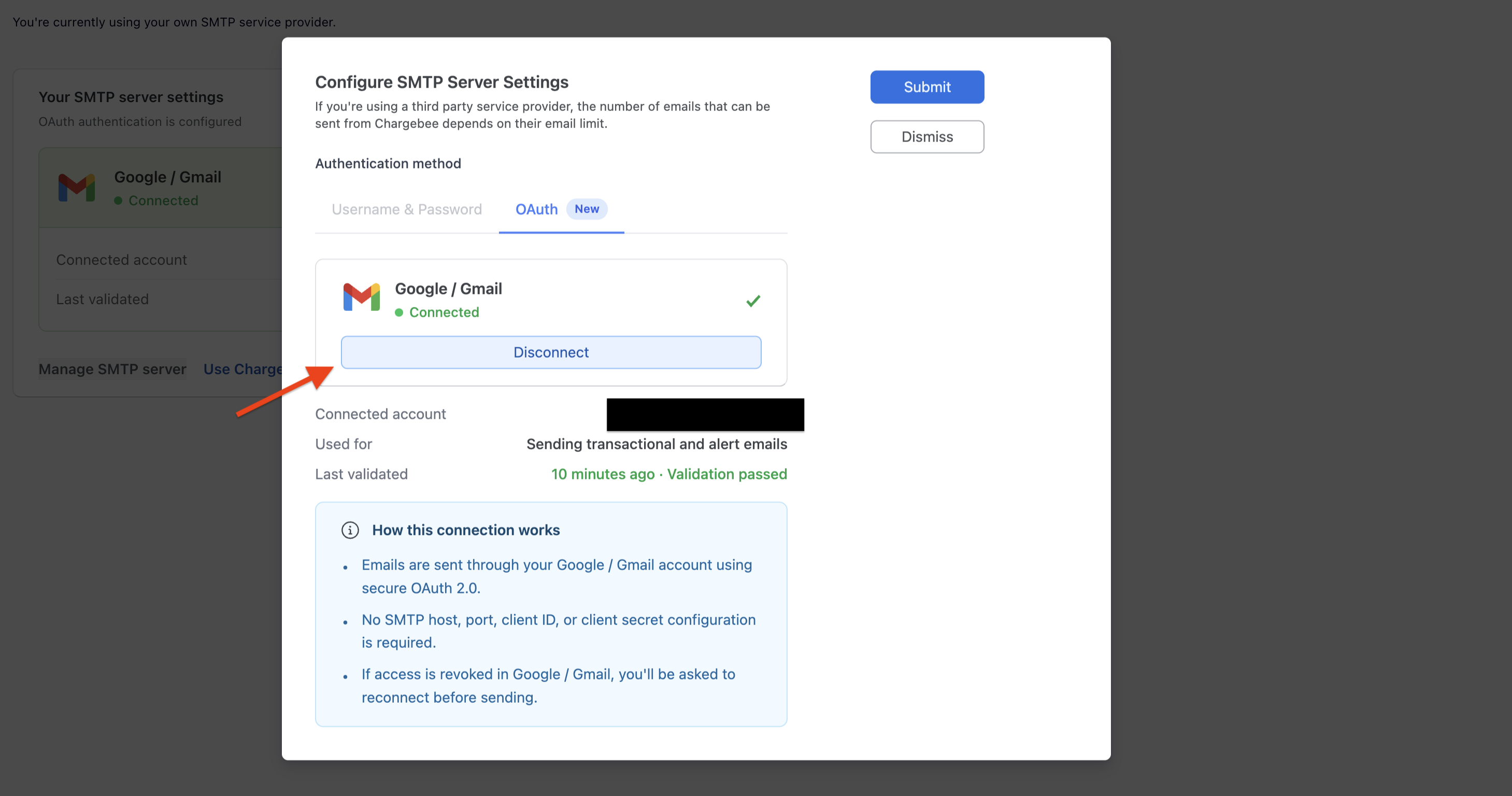 OAuth Provider Details Page