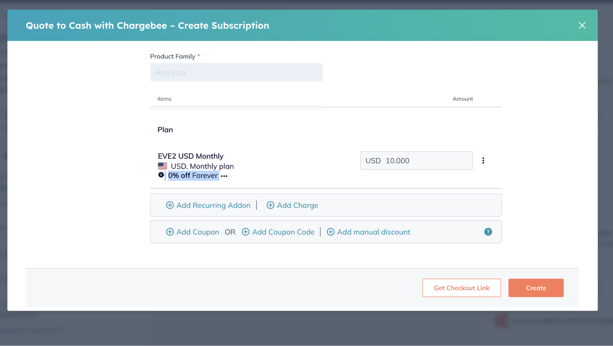 Subscription preview with correct pricing