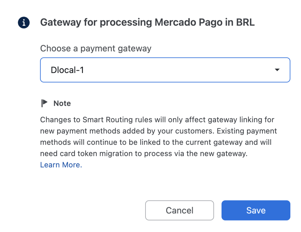 Smart Routing rule for Mercado Pago
