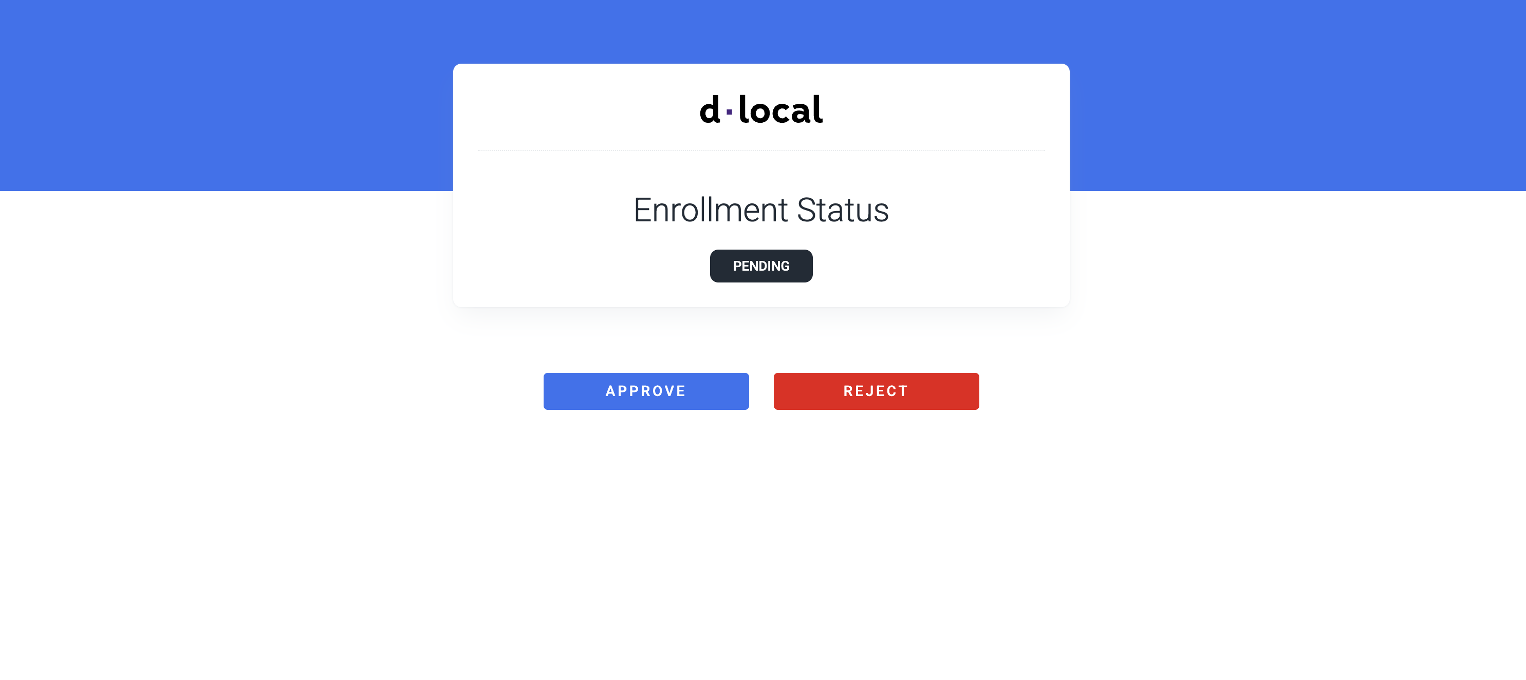 NuPay approval page where the customer authorizes the payment