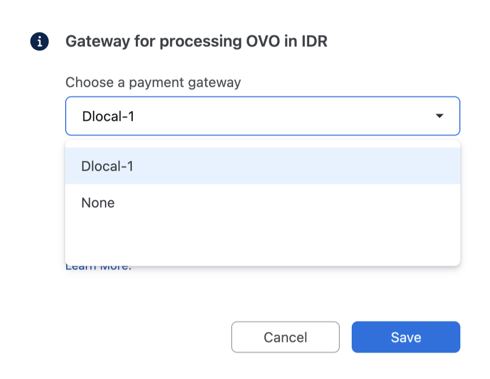 Smart Routing rule for OVO in IDR