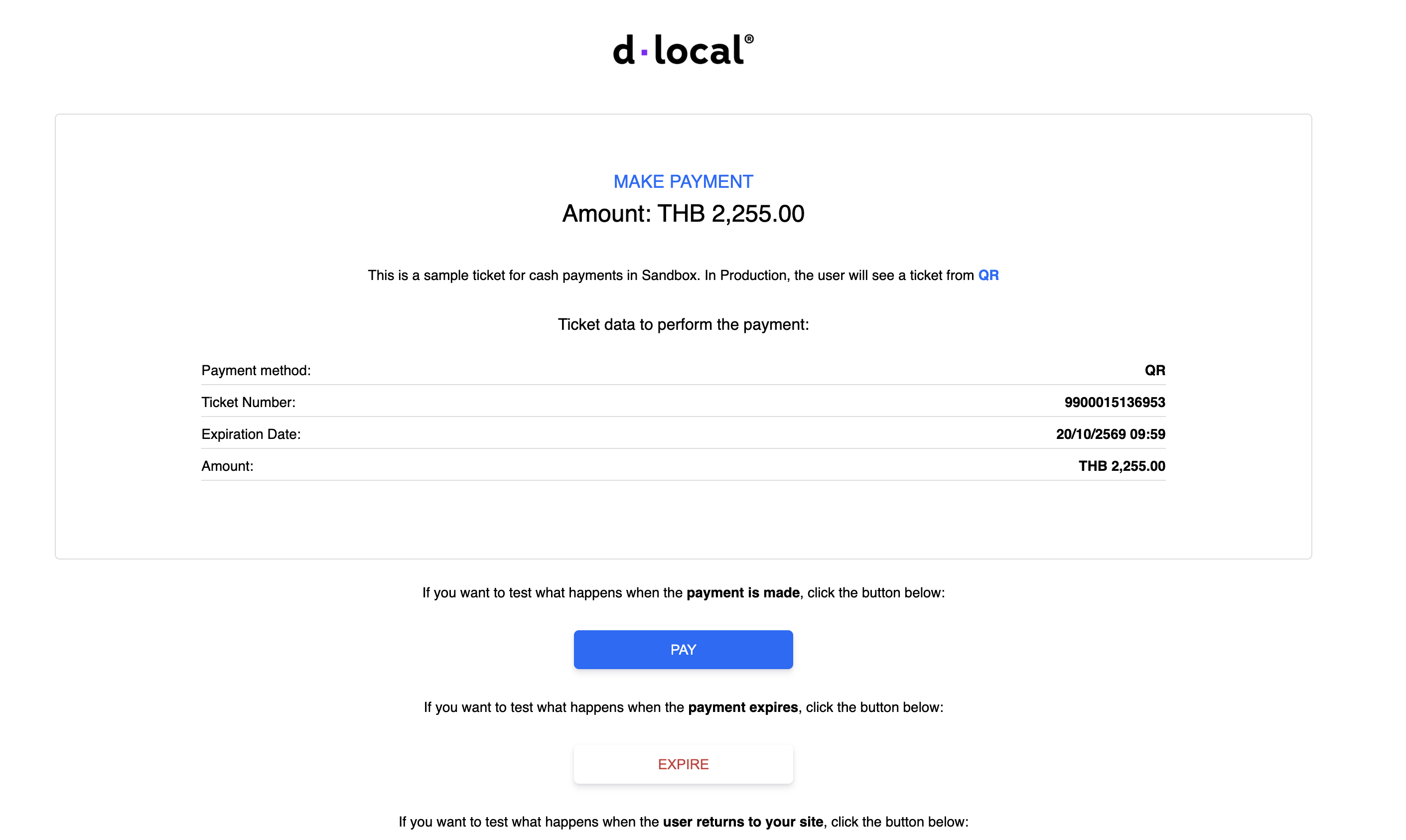 Customer approves the payment inside their banking app