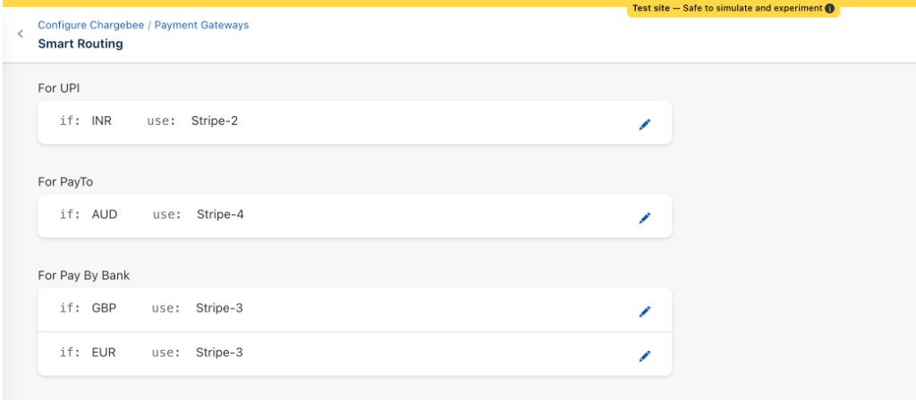 Smart Routing rule that routes PayTo AUD payments to a Stripe account