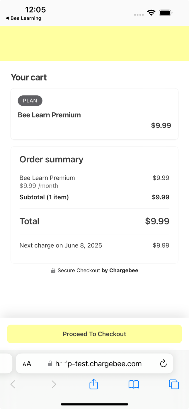 Checkout Page