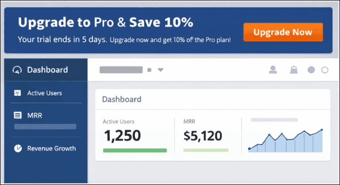 An in-app banner showing a personalized offer.