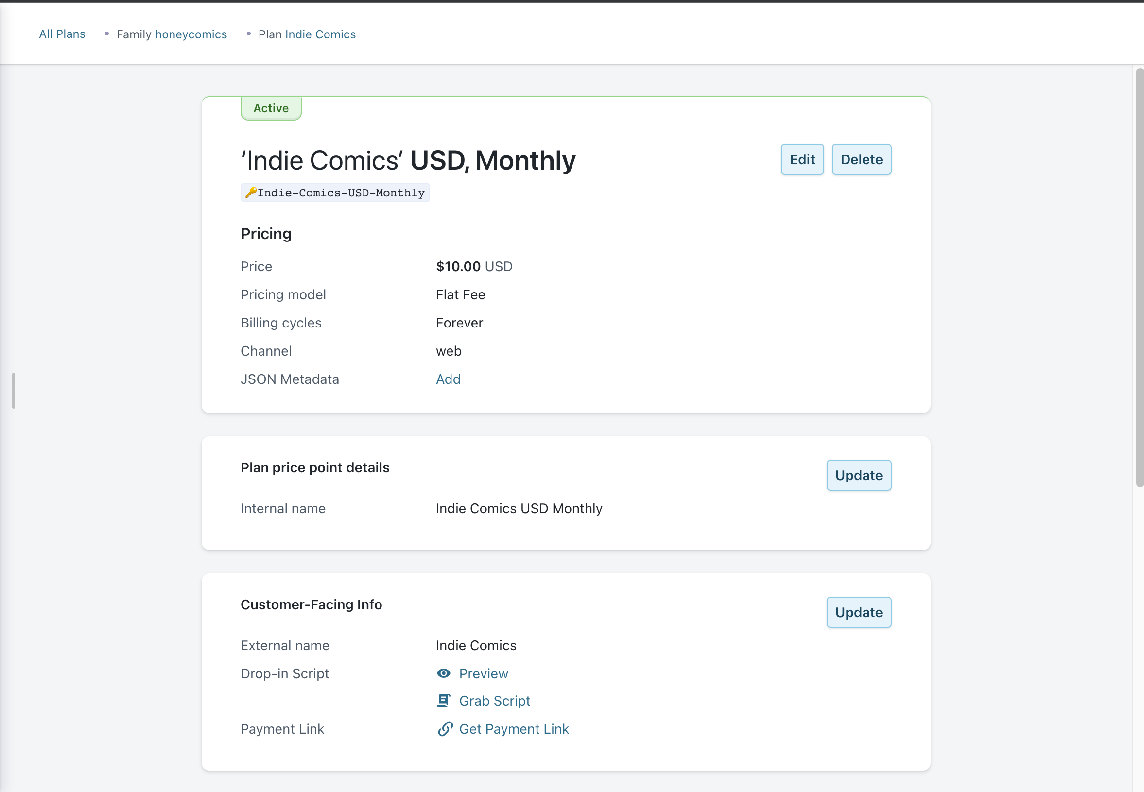 Creating a price point